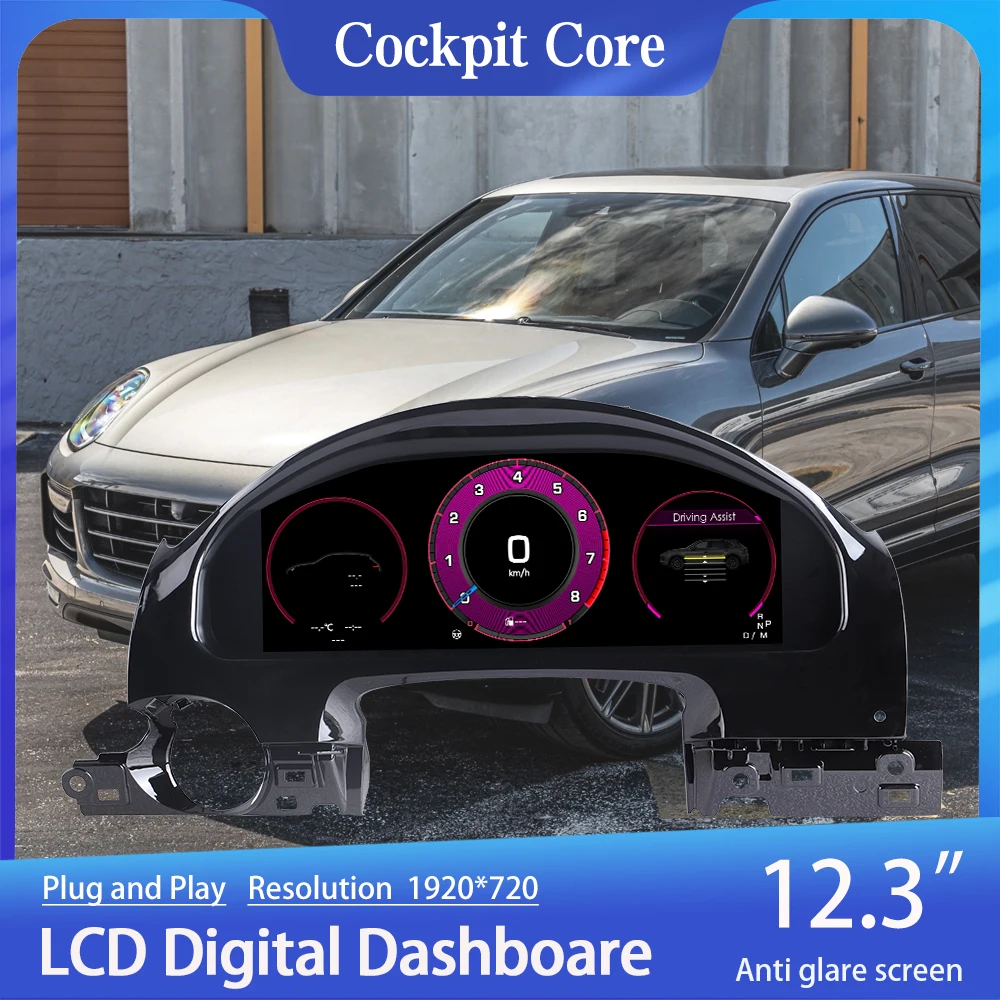 

Digital Instrument Cluster For Porsche Cayenne 2011-2017 Speedometer,Dashboard,Gauge,Cockpit Virtual Instrument