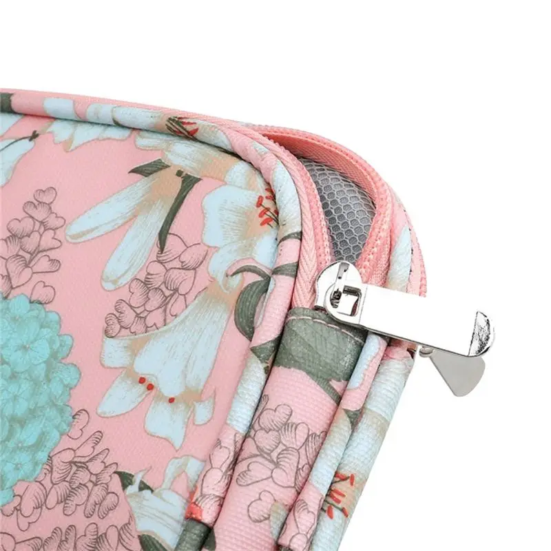 A56K Knitting Needles Case Sewing Organizer Storage Bag for Circular Crochet Hooks Sewing Kit Bag C