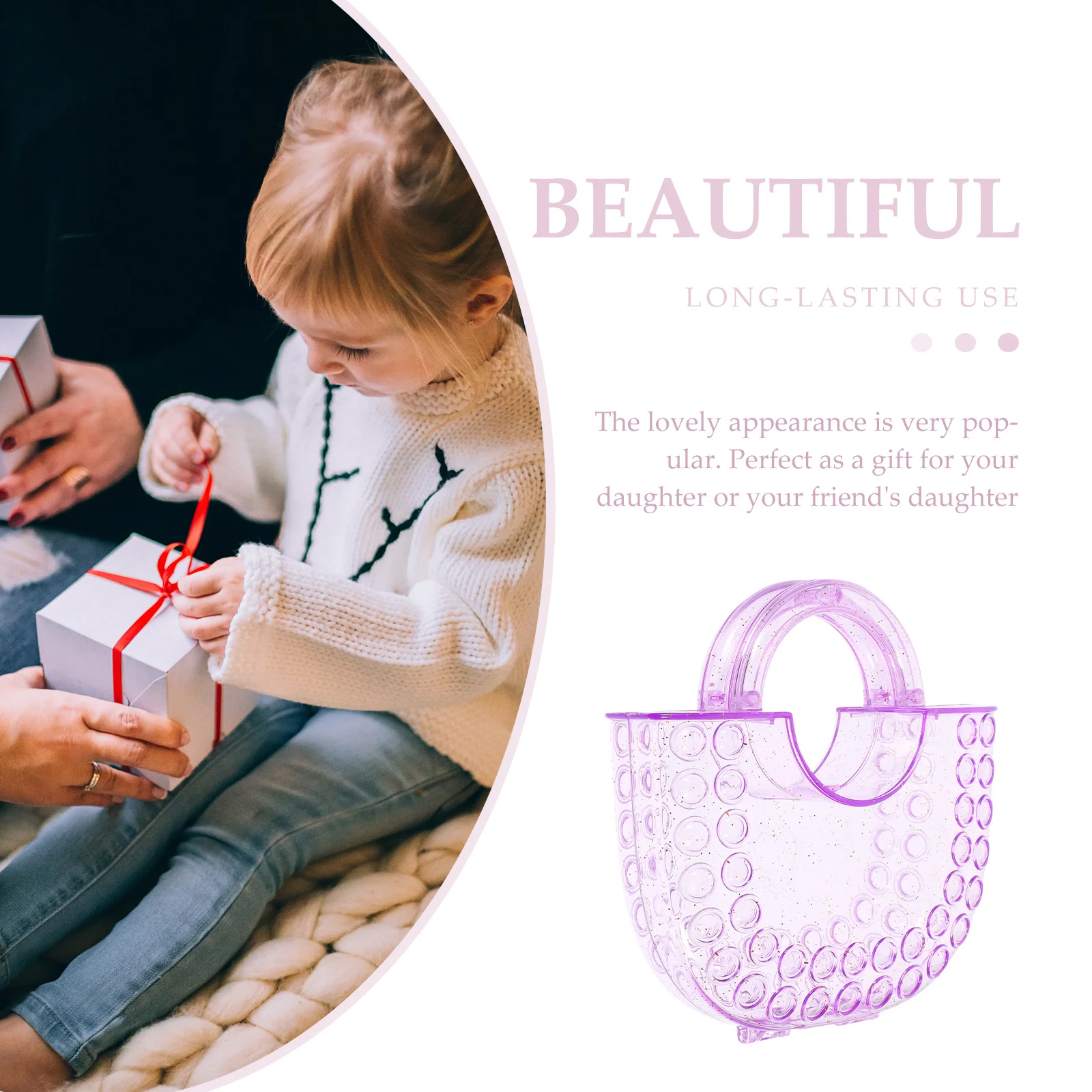 

Handbag Accessories DIY Jewelry Storage Cute Purse Coin Handbags for Adorable Plastic