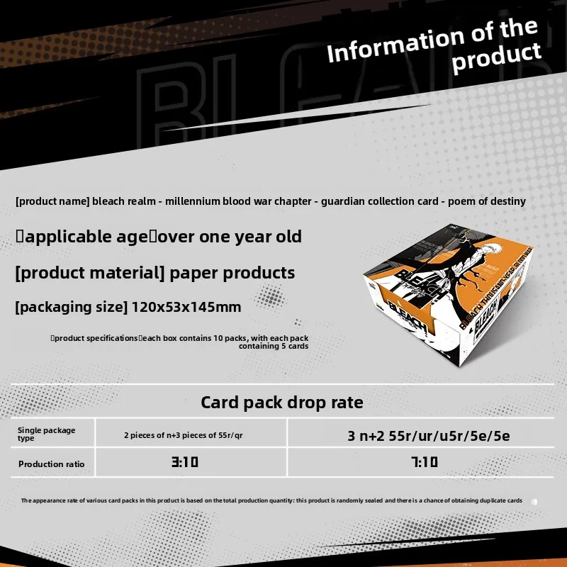 Ichigo Kurosaki Thousand-Year Blood War Cards, Guardian Collection, Official Anime Merchandise