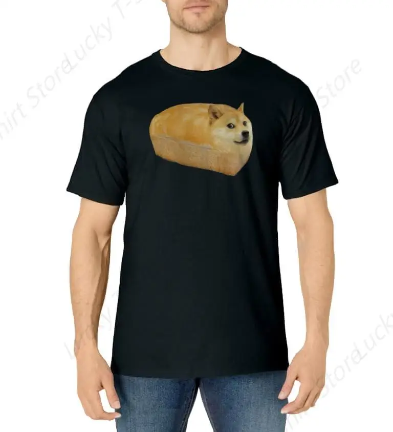 Fashion Shiba Inu Doge Bread Meme Dog T-Shirt