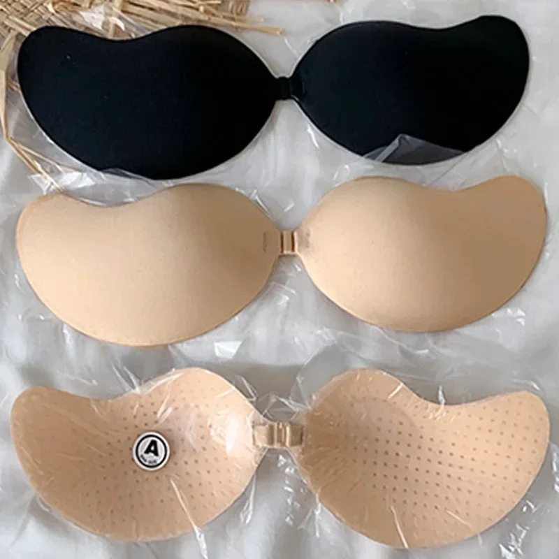 Reusable Invisible Mango Strapless Underwear Bra Women Silicone Chest Sticker Seamless Push Up Bralette Lingerie Nipple Cover