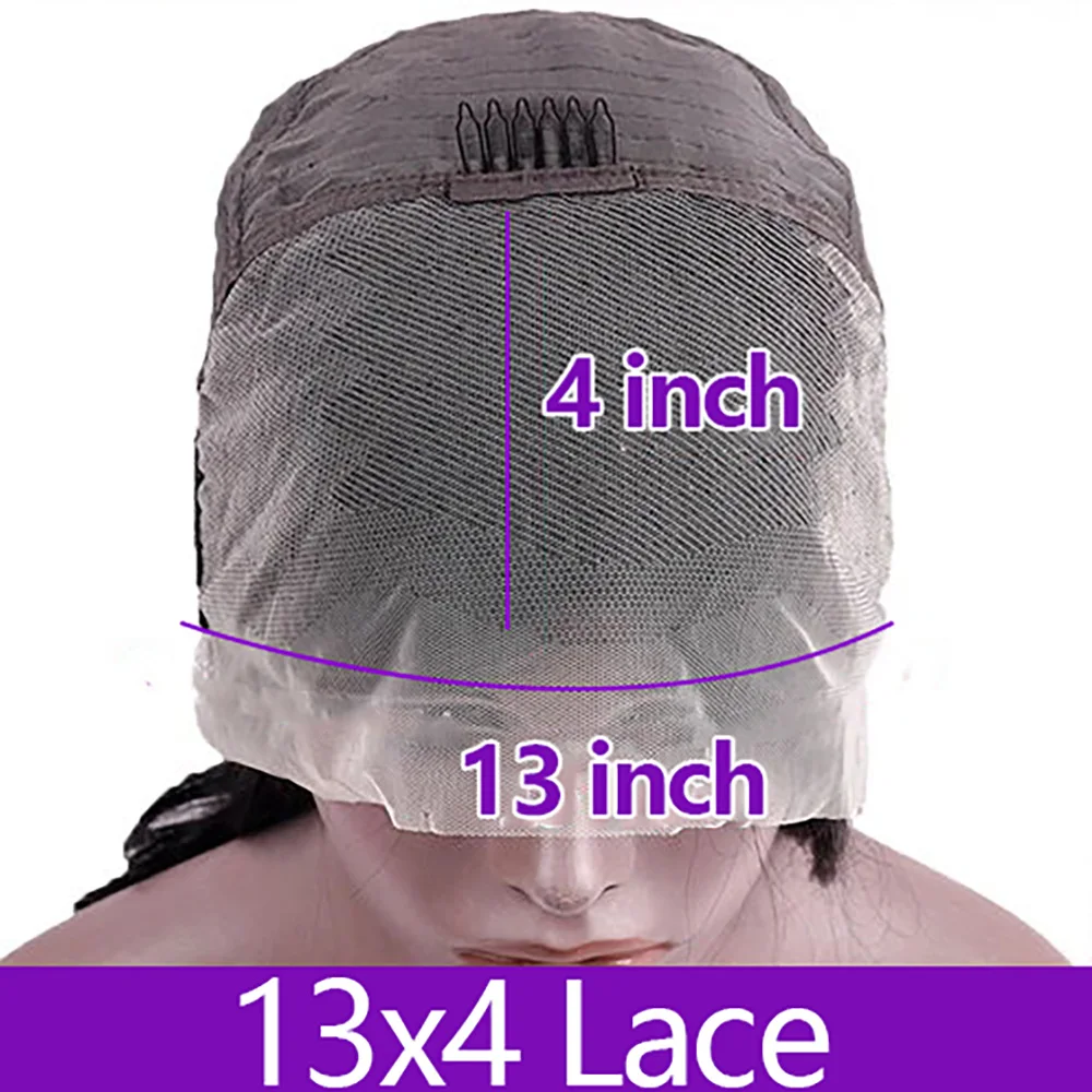 Remy-haar 13x4 13X6 HD Transparant Full Lace Frontale pruik 12A Birmese krullende pruiken 18-46 inch Echt haar Natuurlijke kleur 200% dichtheid