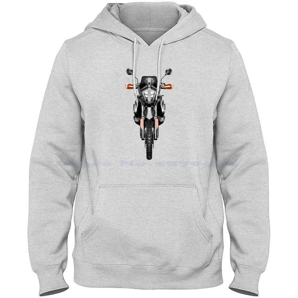 790 Adventure Illustration 100% Cotton Hoodie 790 Adventure R Enduro R Rally Kit Motorbike Art Biker Motocross Motorrad