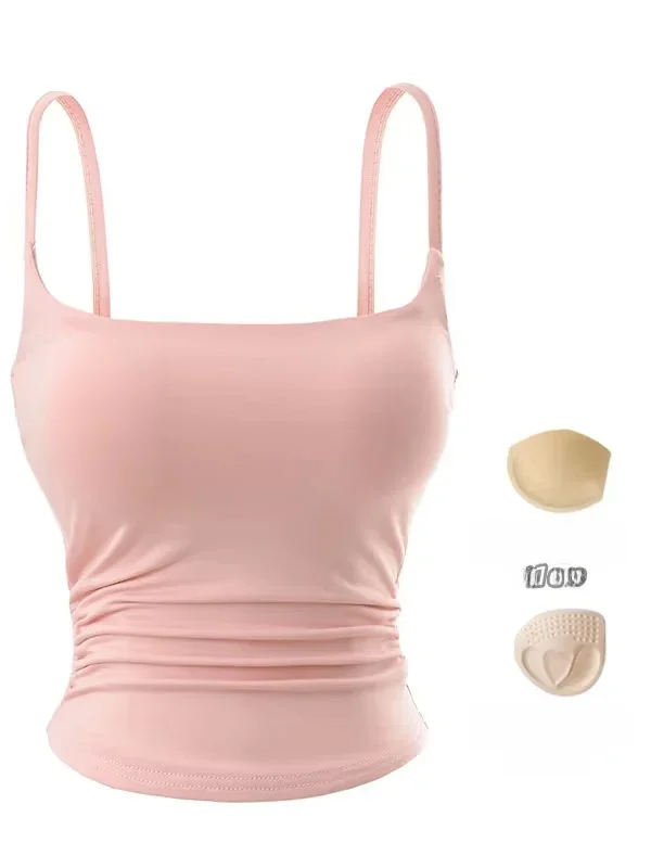 

Женское нижнее белье Pure Desire с внешним расширянием, майка, внутренняя подкладка для одежды в комплекте, дышащая хлопковая трикотажная летняя верхняя одежда