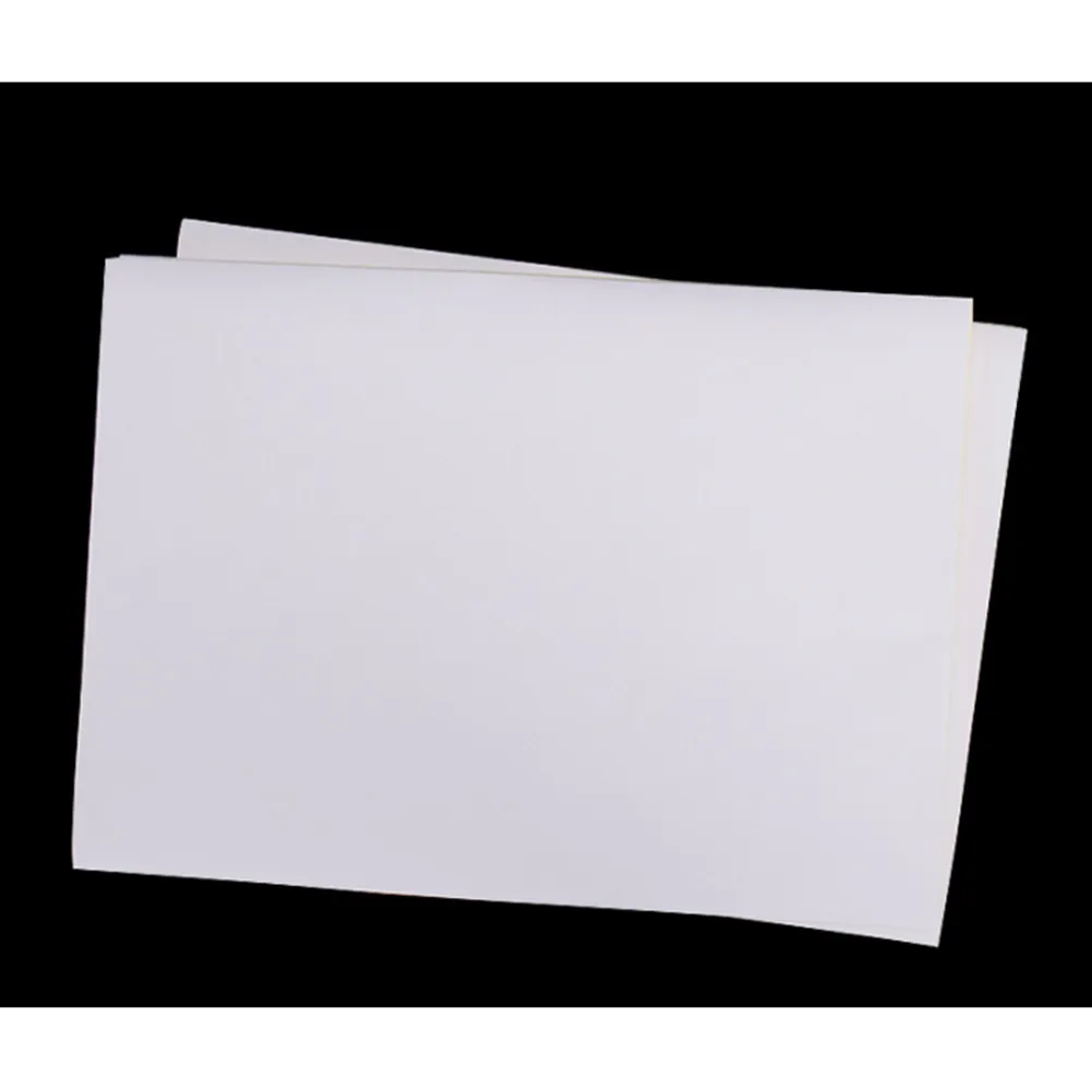 100Pcs A4 Self Adhesive Printing Paper Blank Label Stock for Copier Inkjet Laser Printers Office School Business Daily Use