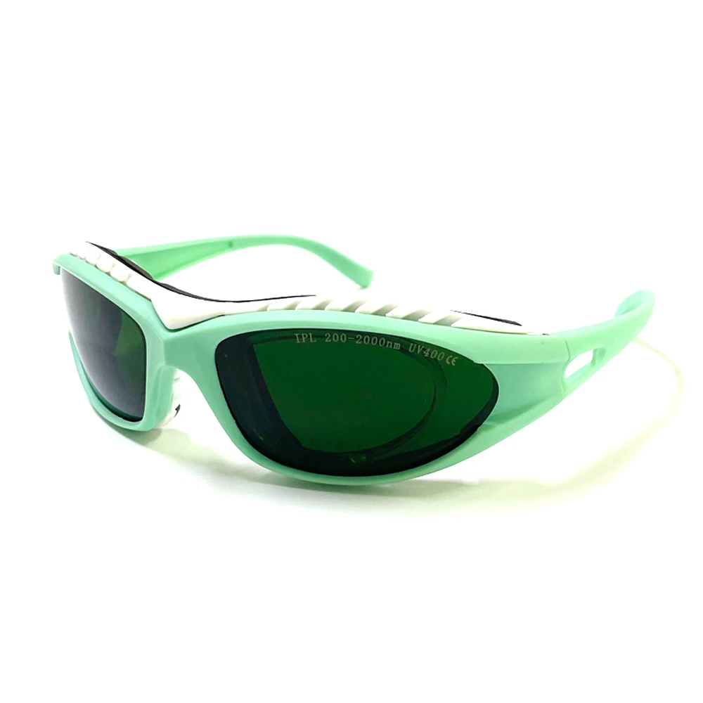 IPL 200nm-2000nm Laser Protective Goggles Three-layer Frame Can Add Myopia Lens UV400