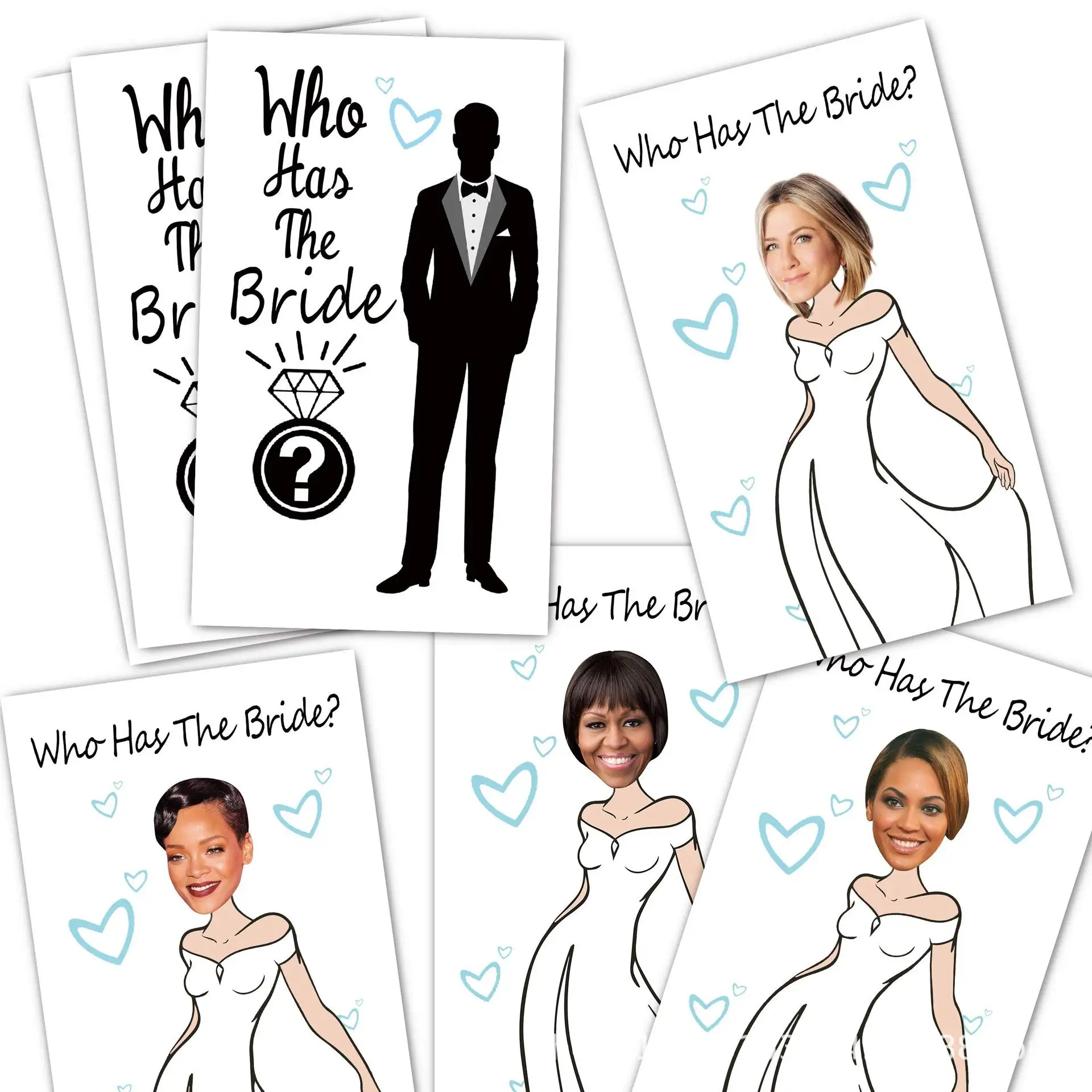 30pcs blank cards need to be filled in by yourself Cute Bridal Shower Games - Scratch Off Bridal Shower Game.Funny Bachelorette