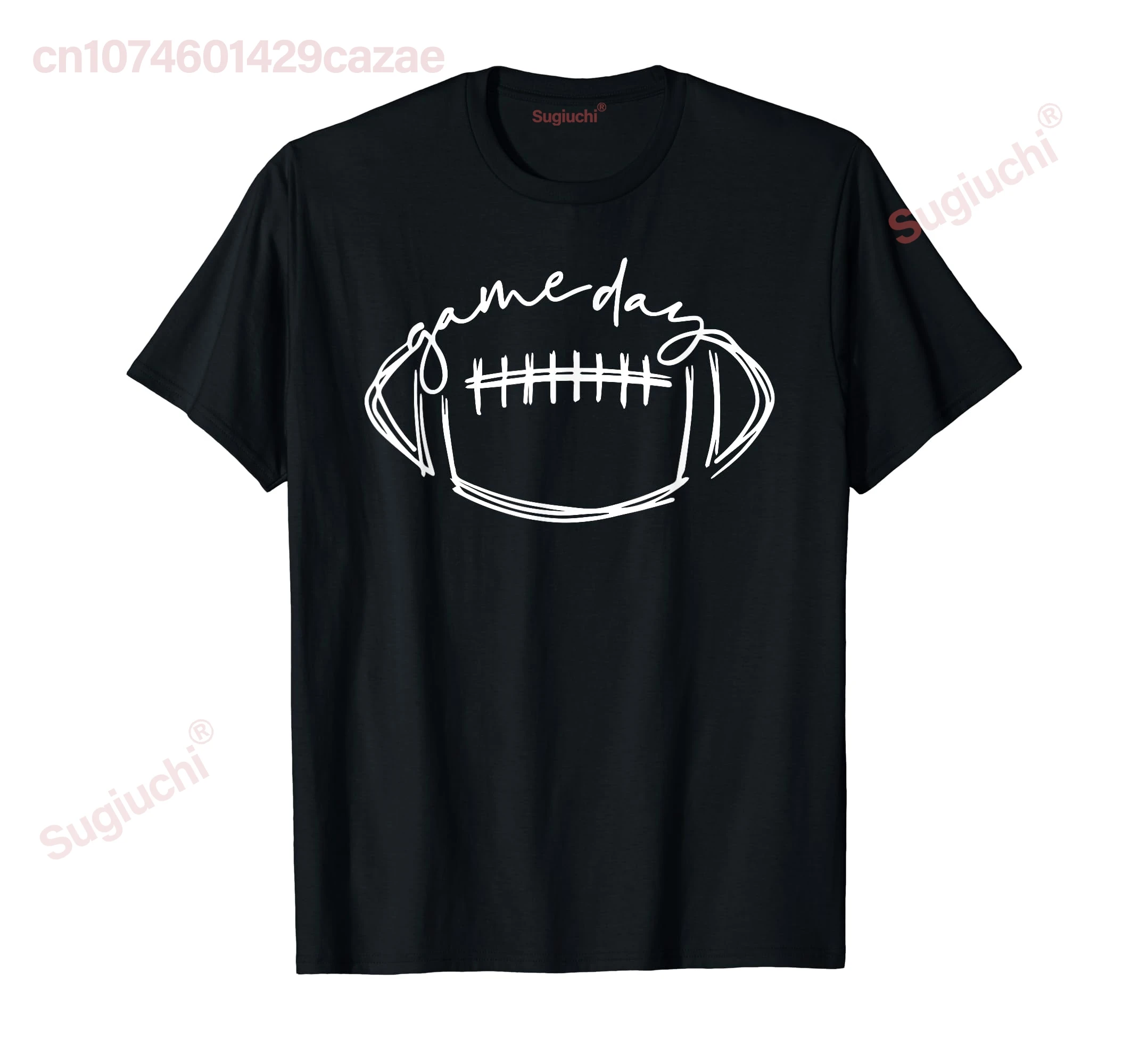 

100% хлопок Game Day Football Game Day Vibes Football Lover Женская и мужская футболка Мужчины Женщины Футболки унисекс Размер S-6XL