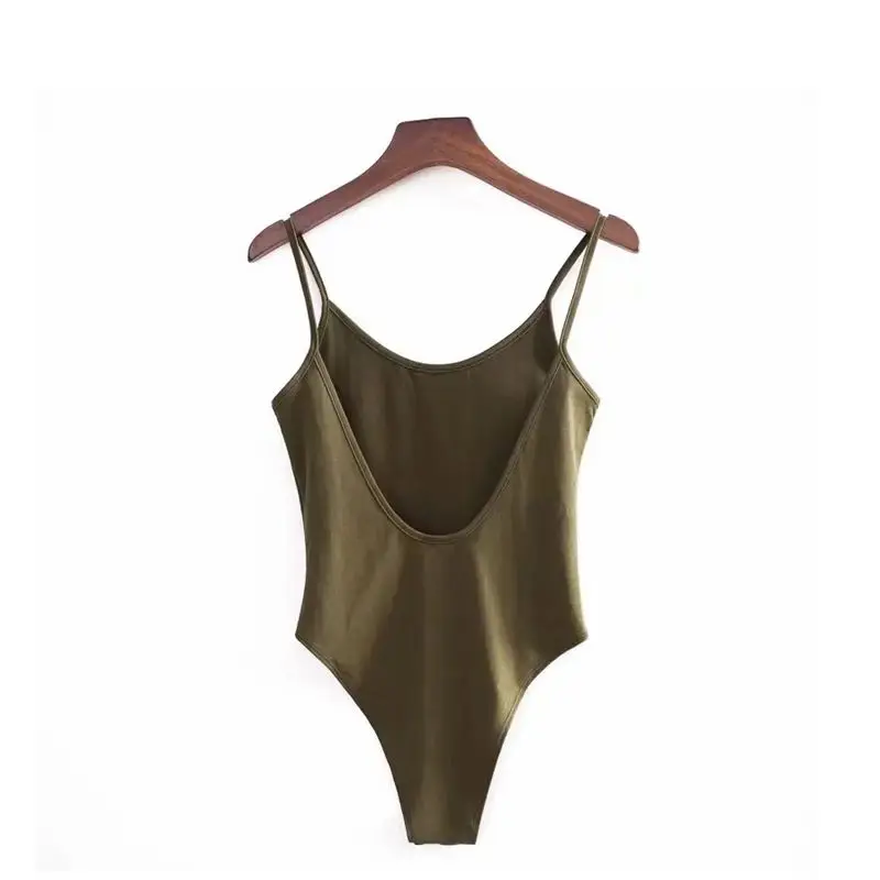 

Сексуальное облегающее боди на тонких бретелях для женщин, с низкой талией, из бамбукового волокна, короткое, в стиле панхайв.