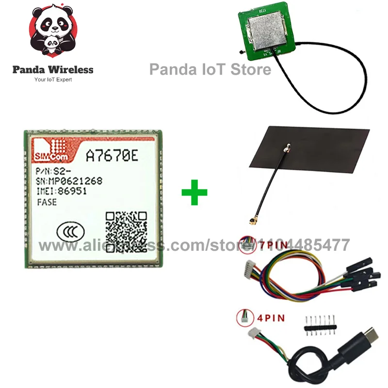 

SIMcom A7670E-FASE CAT1 Основная плата с поддержкой данных + GNSS + голос для Европы Юго-Восточной Азии Западная Азия Африка Южная Корея