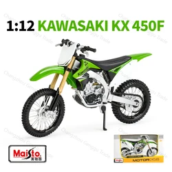 Maisto 1:12 Kawasaki KX 450F Green Die Cast Vehicles Collectible Hobbies Motorcycle Model Toys
