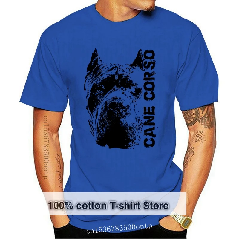 Camiseta con estampado de Cane Corso Head para hombre, ropa de calle de manga corta, de talla grande, a la moda, de verano, 2024