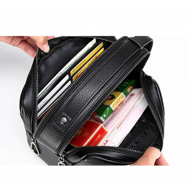 Fashion Men's Business Clutch Bag High Quality Leather Solid Color Boys Phone Coin Purse Fashion Man Wallet Casual Handbags Male