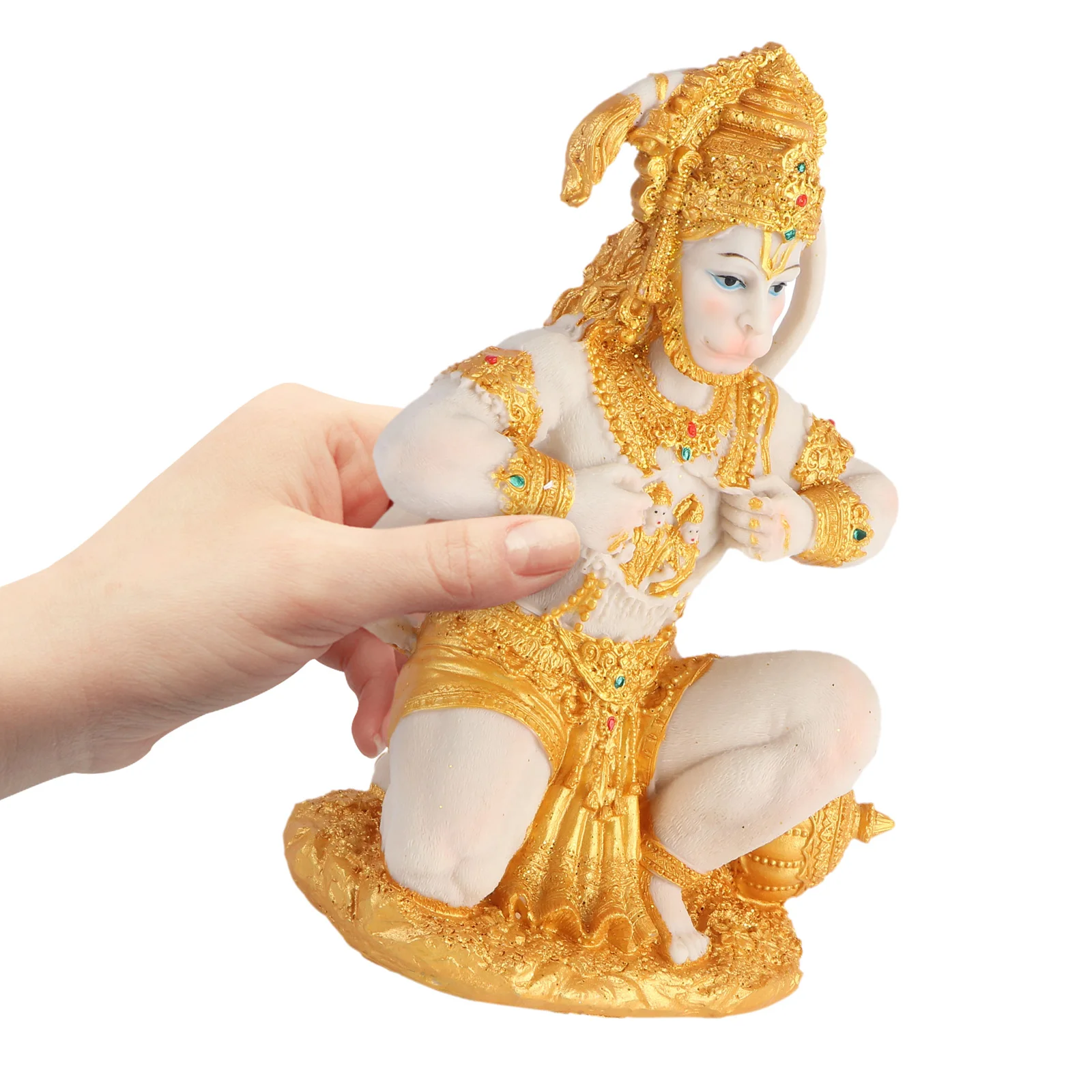 

Hanuman Buddha Southeast Asian Style Resin Monkey Sculpture Desktop Ornament Home Decor Entrance Decoration Resin Statue