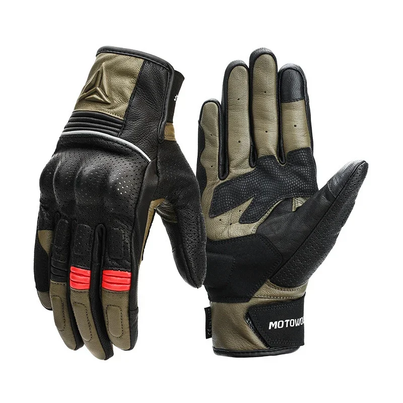 Motorcycle Gloves Men's Leather Summer Motorbike 오토바이 장갑 Luvas Motocicleta Handschuhe Gant Guantes Moto Verano Luva Motociclista