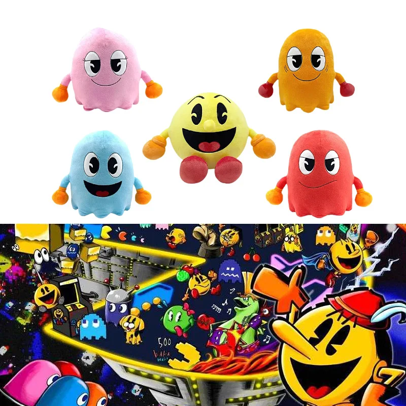 

Высококачественная новая плюшевая игрушка PAC-MAN, сувенир по игре, креативный детский подарок, праздничный подарок, плюшевая кукла