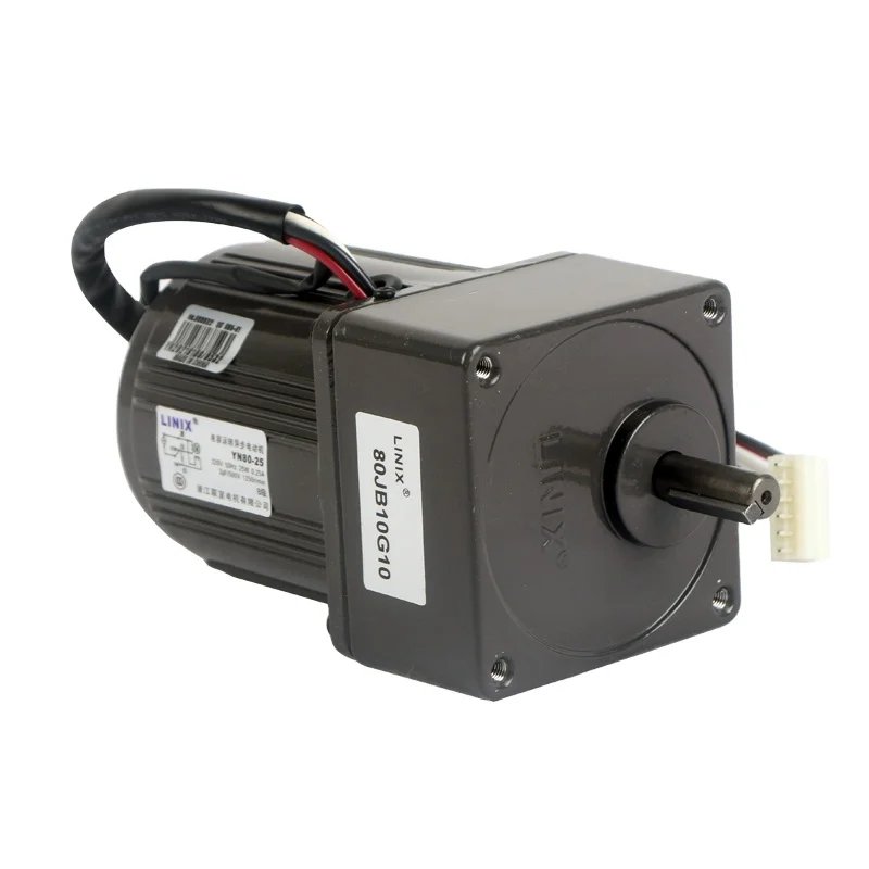 LINIX ac gear motor 80mm 25W 115V 220V 230V YN80-/-25C/80JB/G1032 low rpm ac electric motor ac single-phase reversible motor