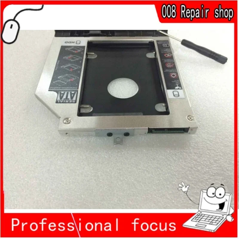 New caddy Dedicated FOR Lenovo Thinkpad E550 E560 E565 SSD HDD Caddy 9mm SATA 3.0 equipped with special panel and fixed buckle