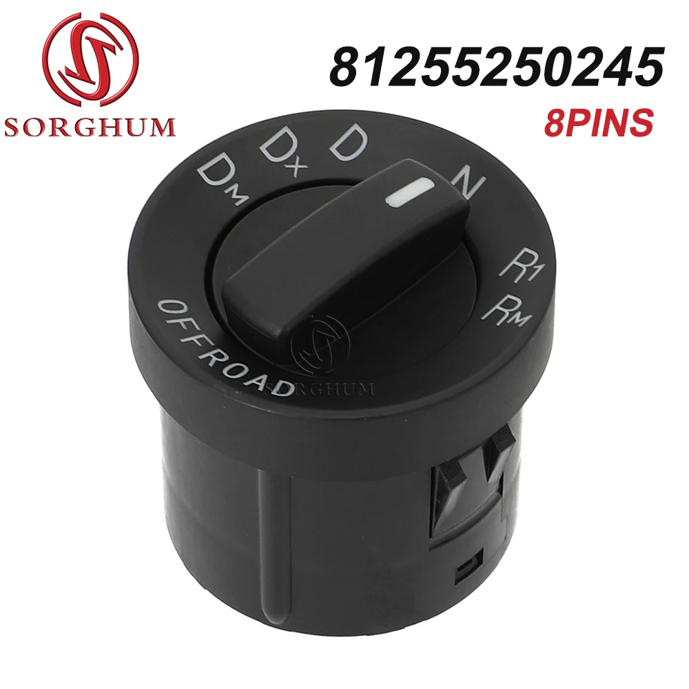 SORGHUM Automatic Transmission Switch Rotary Switch For MAN TGA/TGX Truck Parts Switch OEM 81255250245 81255250272 Control