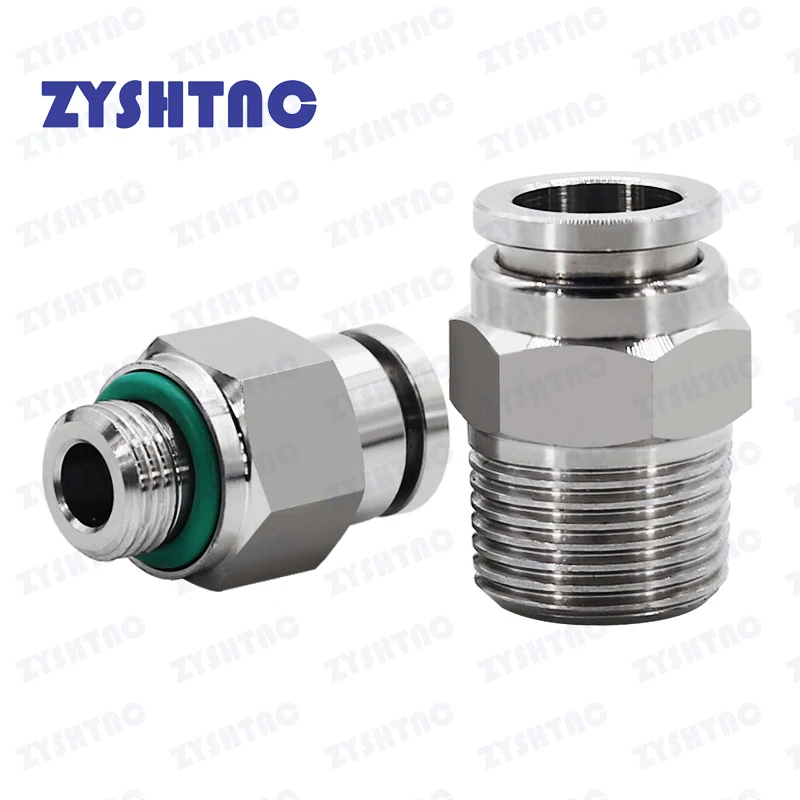 304 Stainless Steel Air Hose Fitting PC PCF PL SL Pneumatic Pipe Connector 1/8 1/4 3/8 1/2 M5 BSP Quick Release Tube Fittings