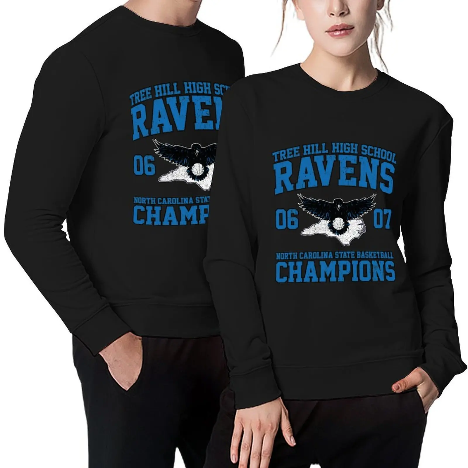 

THHS Ravens State Basketball Champions (Variant) Pullover autumn blouse men's sweat-shirt set sweatshirt male