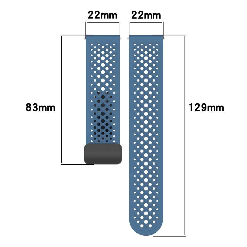 Pasek silikonowy 22MM do zegarka Xiaomi S4 opaska sportowa styl jaskiniowy sportowy magnetyczny oddychający pasek do zegarka ze składaną klamrą do zegarka xiaomi wat
