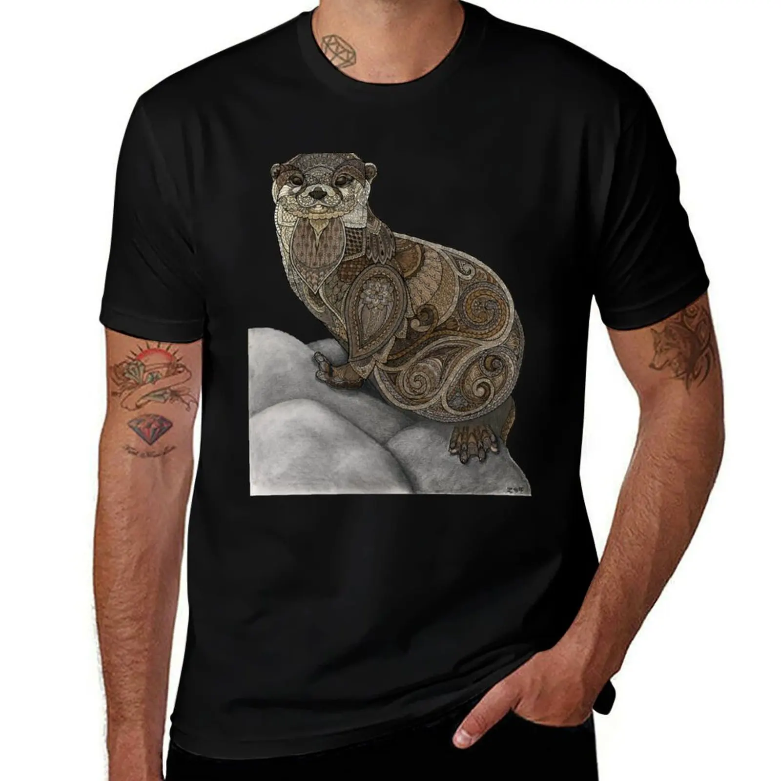 

Otter Tangle T-Shirt Holiday Vacation Tee Shirt