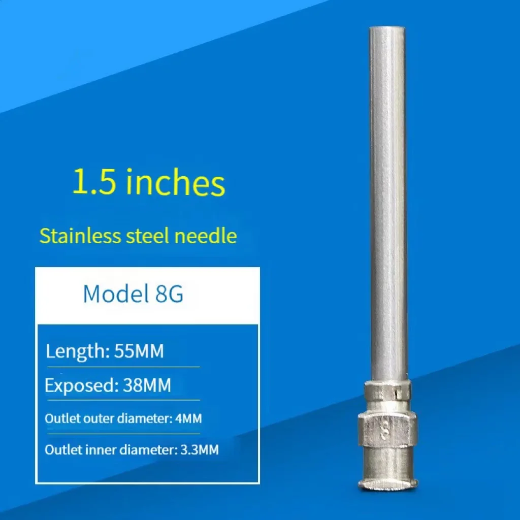 Imagem -04 - Tubo de Agulha Dispensadora de Agulha Dispensadora Acessórios para Máquinas 38 mm 8g a 19g Direto da Fábrica 15 Polegadas Aço Inoxidável