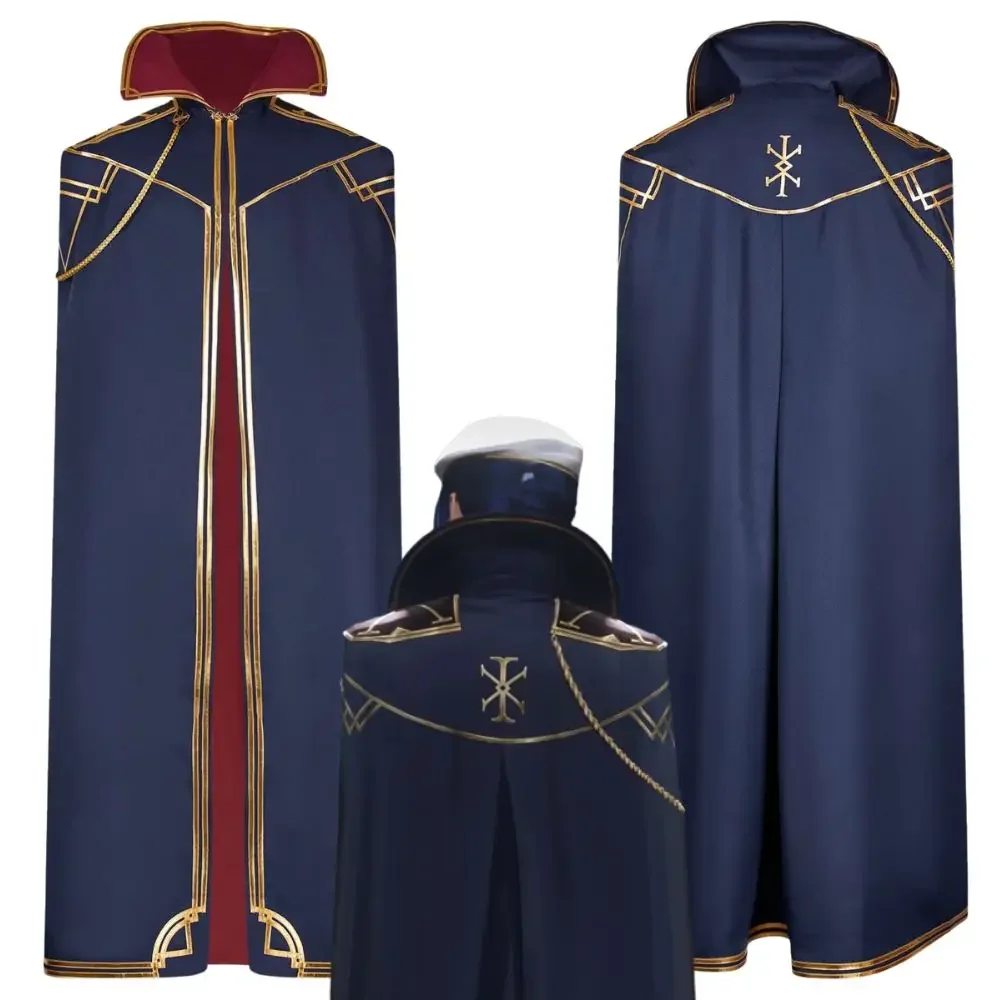

Arcane Caitlyn Cosplay Fantasy Cloak Cape Costume Unisex Outfits Arcane 2 Caitlyn Roleplay Accessories Halloween Carnival Suit