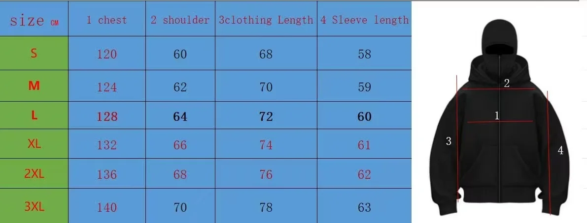 F-CAW-F نمط مطبوعة القطن قناع قلنسوة بسحاب الخريف/الشتاء جديد الرجال والنساء موضة Balaklafa مقنعين البلوز #2