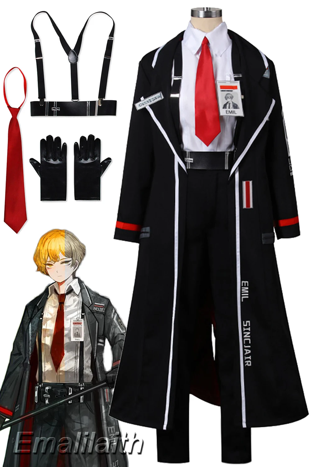 Anime Game Limbus Company Sinclair Cosplay Role Play Costume Disguise Adult Men Fantasy Outfits Male Fancy Dress Up Party Cloth