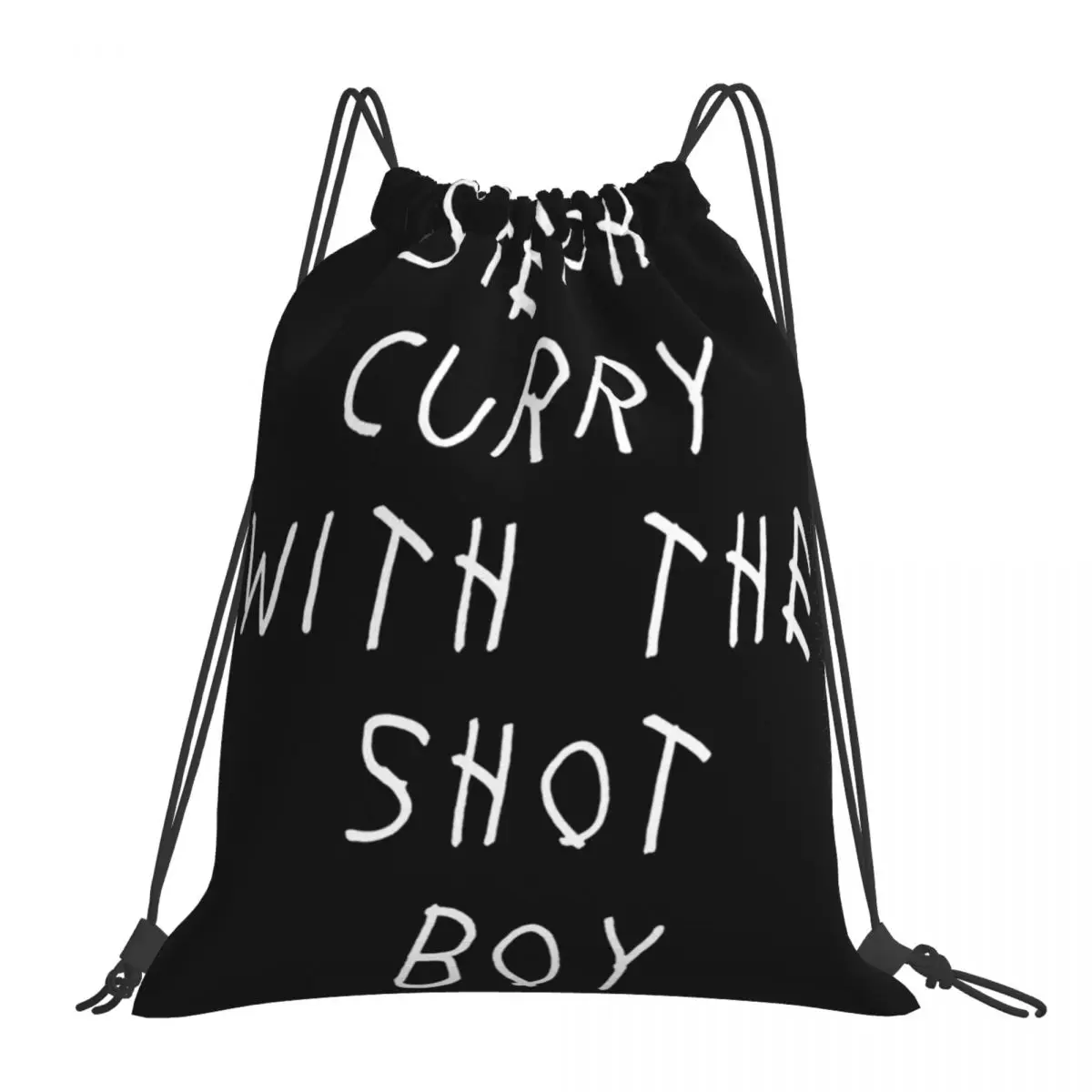 

Curry Drake Shot (White) Backpacks Portable Drawstring Bags Drawstring Bundle Pocket Storage Bag Book Bag For Man Woman Students