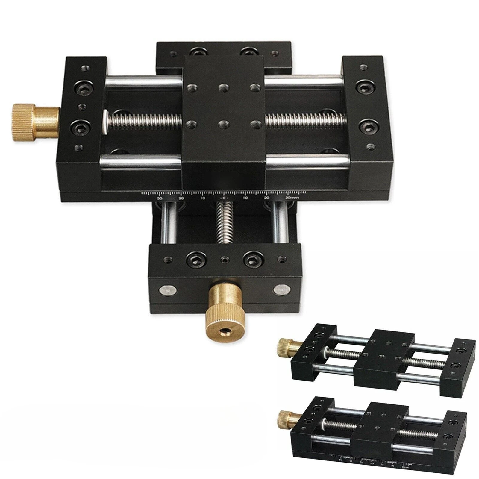 High Precision X Y Axis Manual Linear Stage Straight Sliding Table Manual Translation Stage Adjustable Linear Motion Slide Platf