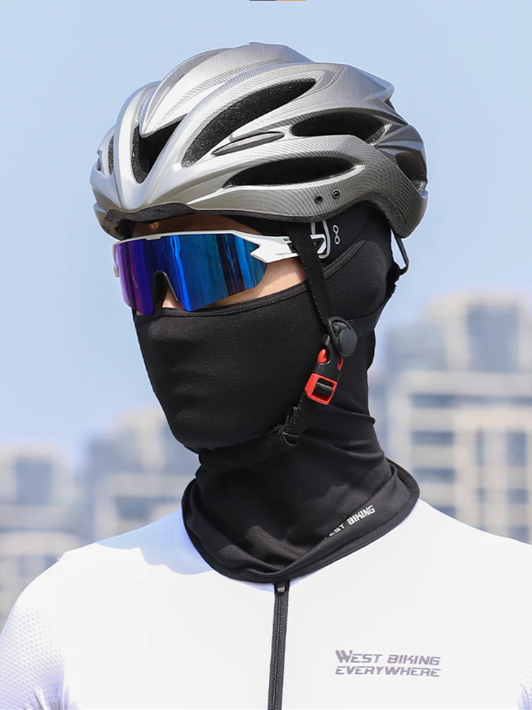 AliExpress UK West Biking WEST BIKING Motorcycle Full Face Mask Breathable Sunscreen Cycling Balaclava UV Protection Headgear Outdoor Sports Running