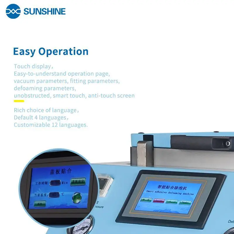 S-959E Rand LCD reparatur Integral Flugzeug Montage und Entschäumer Integral Maschine Eingebaute vakuumpumpe FÜR samsung S7/S8/ s8 +/S9/S9 +