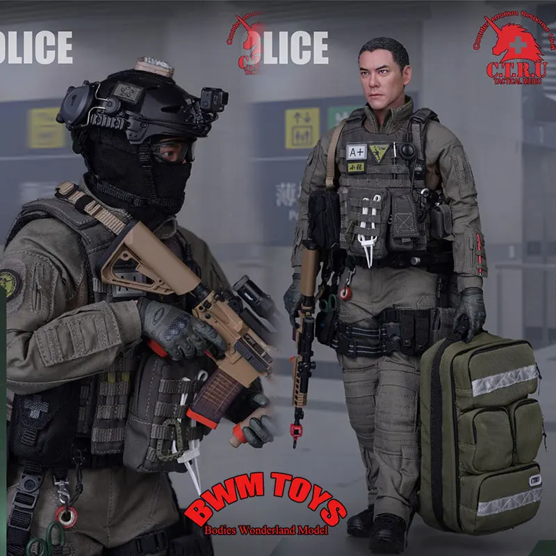 

SoldierStory SS116 1/6 Medical Staff Xiaozhang Hong Kong Counter Terrorism Special Forces Soldier 12'' Action Figure Collection