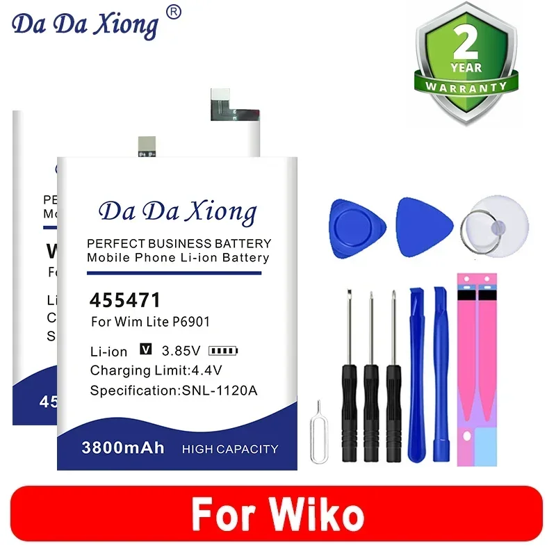 

TLP15J15 W-V800 434597 TLP15J15 Battery For Wiko View Highway Harry Star Robby Lenny Fever Wim 2 3 4 5 434597 P6901 Lite Plus 4G