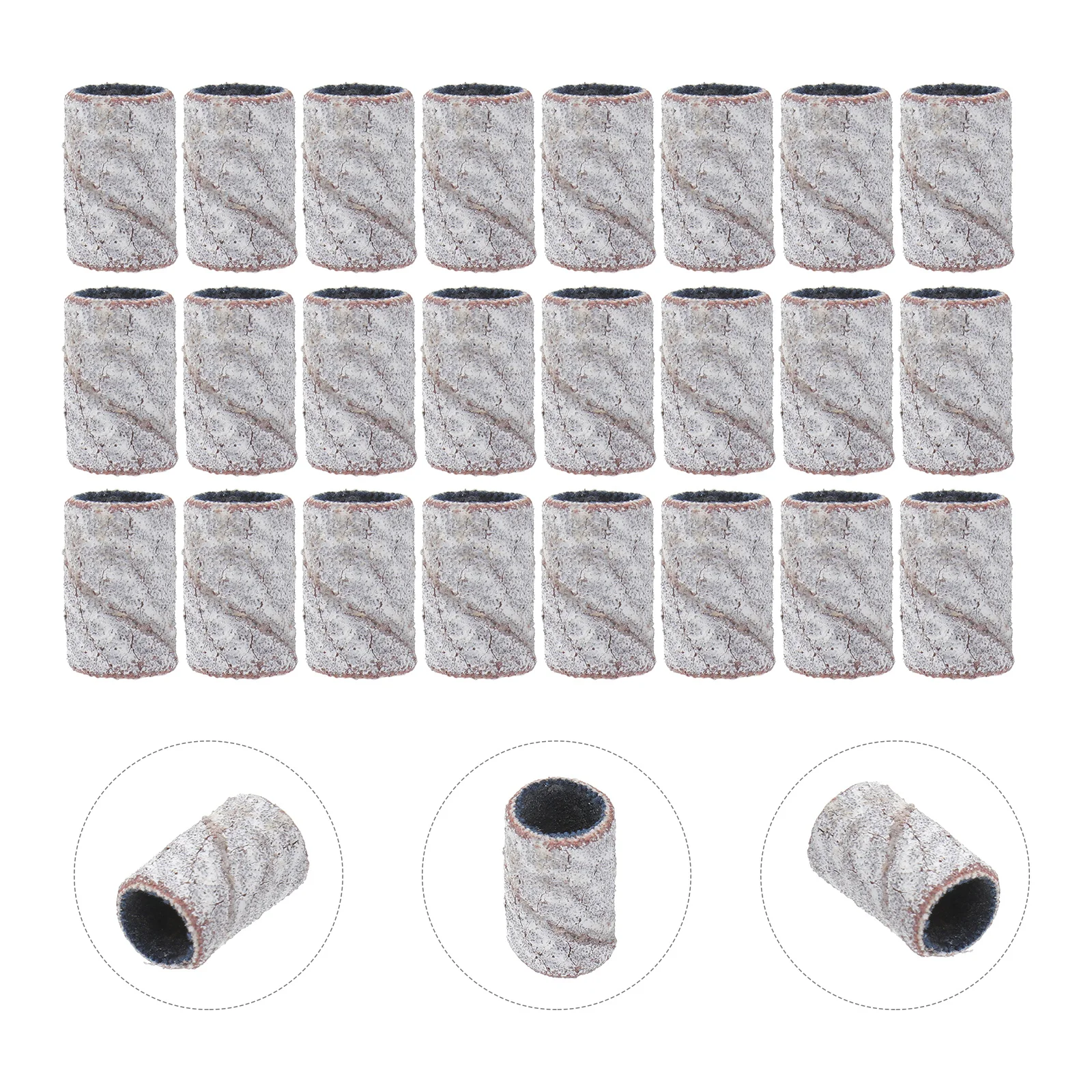 100 قطعة فرقة تلميع الأظافر الرملي كم اكسيد الالمونيوم رأس مطحنة ل مانيكير باديكير هلام مزيل طلاء الأظافر مسمار الملحقات #4