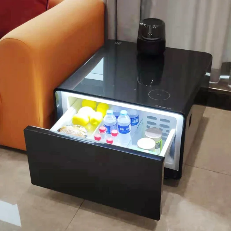 

A 2025 Latest Smart Refrigerator Table 65L Wireless Charging Smart Coffee Table Mini Side Table for Home Living Room