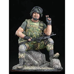 1/35 Scale Die-cast Resin White Model n Army Soldier Model Needs Manual Coloring Model Free Shipping