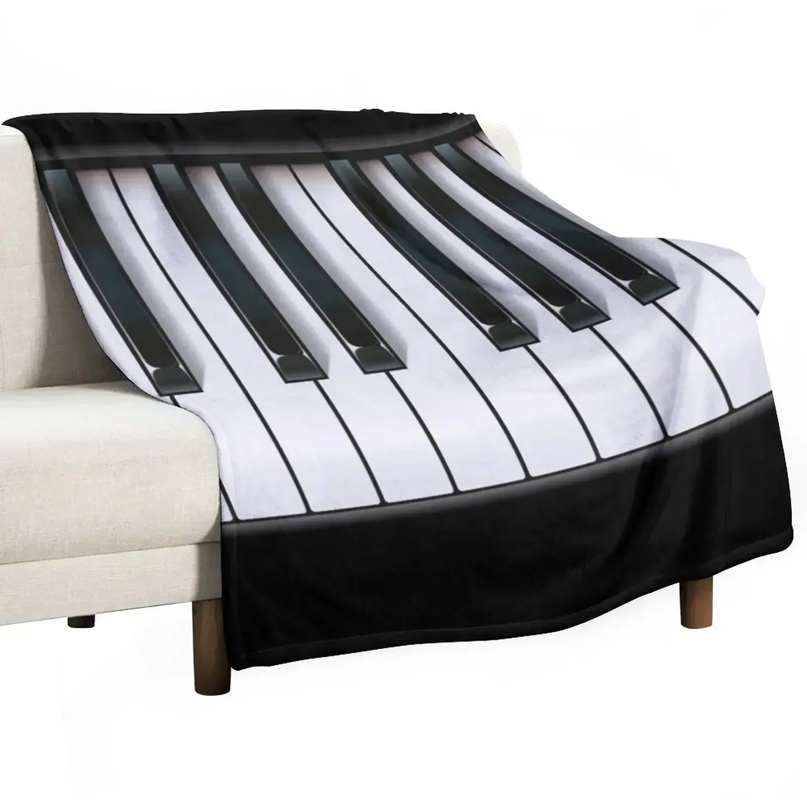 Piano Throw Blanket Furry Bed covers Bed linens decorative Soft Plaid Cute Blankets