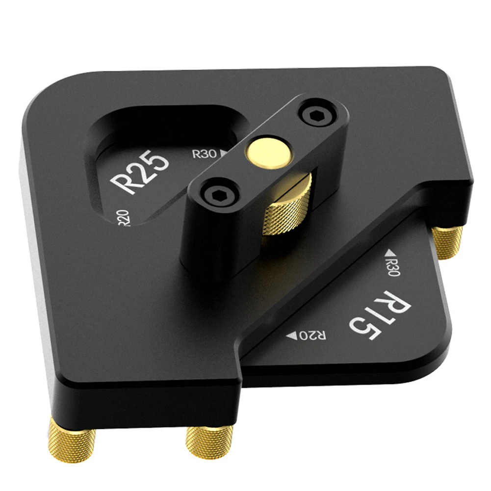 

Professional Corner Radius Jig Router Templates Aluminium Alloy with Strong Clamping Force for Precision Woodworking