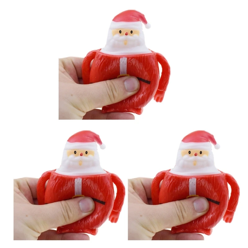 

Squeeze Santa/Snowman Cup Soft TPR Toy Adult Decompress Toy Kids Party Toy 3PCS