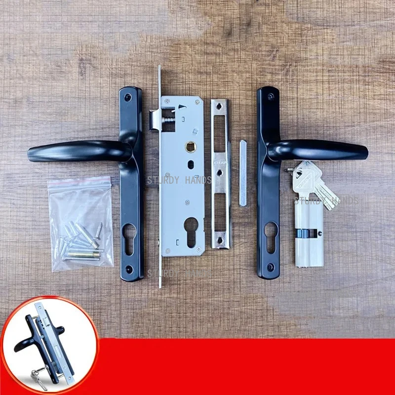 Aluminum alloy door lock indoor 85 type sliding door double-sided with key anti-theft door lock home hardware accessories