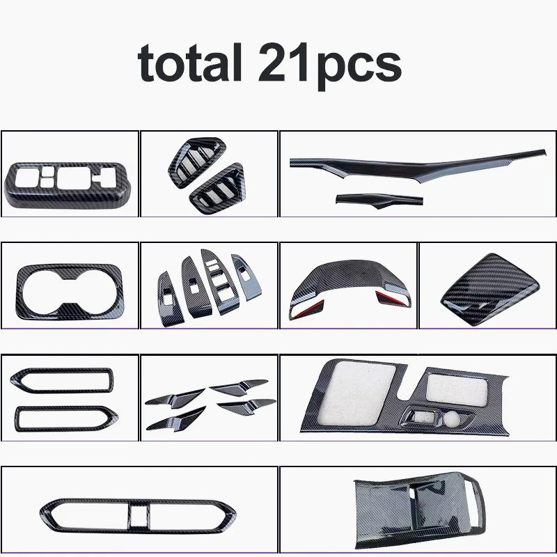 

21 шт. для Changan UNI-T 2020-2024 интерьер с узором из углеродного волокна