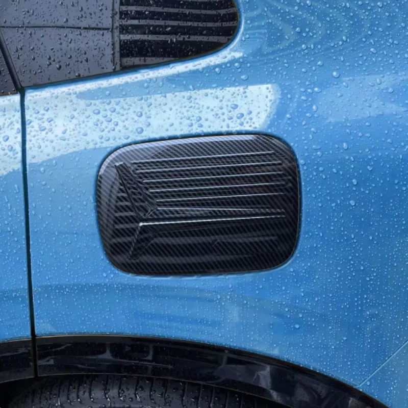 لهوندا ZR-V ZRV 2022-2023 الوقود حشو الباب غطاء خزان الغاز غطاء الكسوة ألياف الكربون نظرة #3