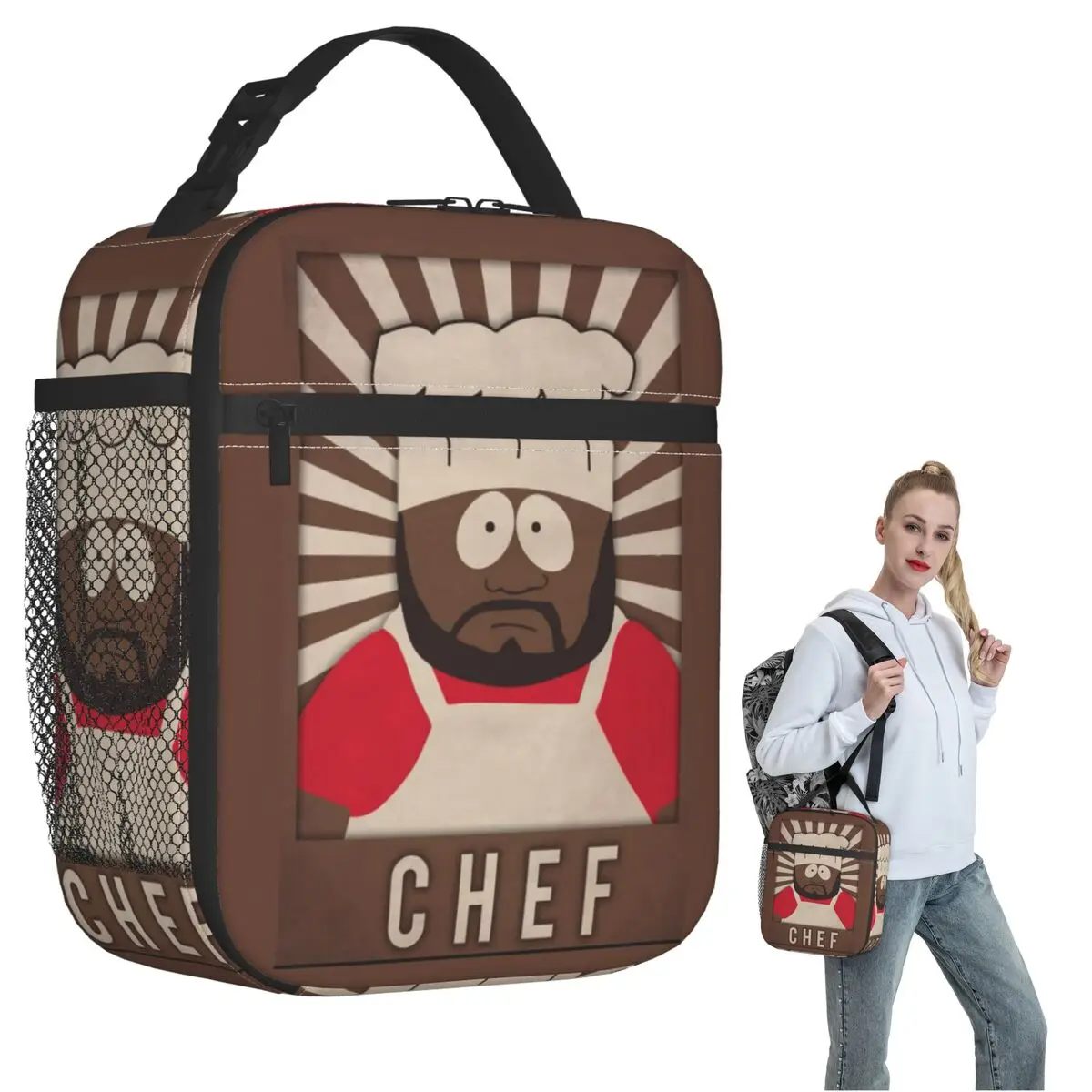 

Термосумка для обедов Chef Southpark для женщин и детей, герметичная, для хранения продуктов, термосумка-тоут