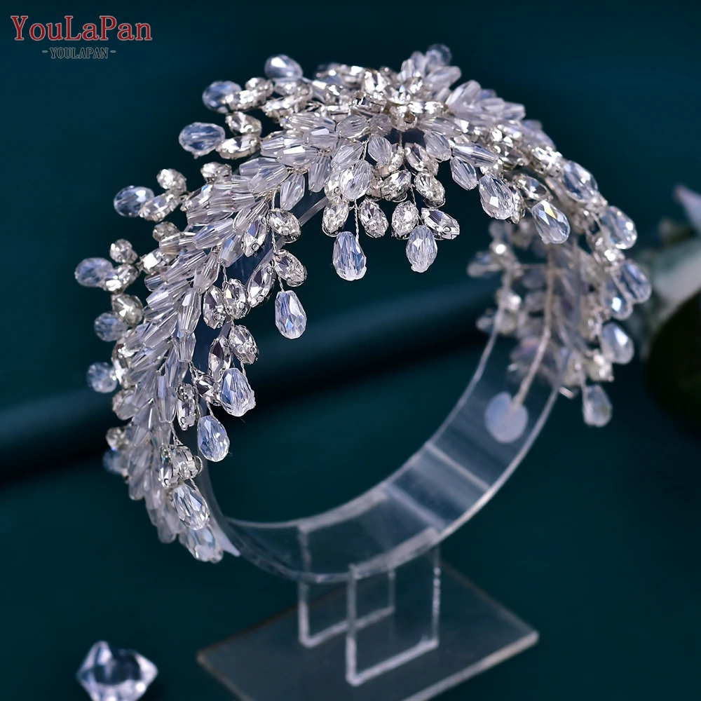 

YouLaPan Elegant Bridal Headband with Crystal Rhinestone Woman Wedding Hair Accessories Bride Headpiece Girl Headdress HP539