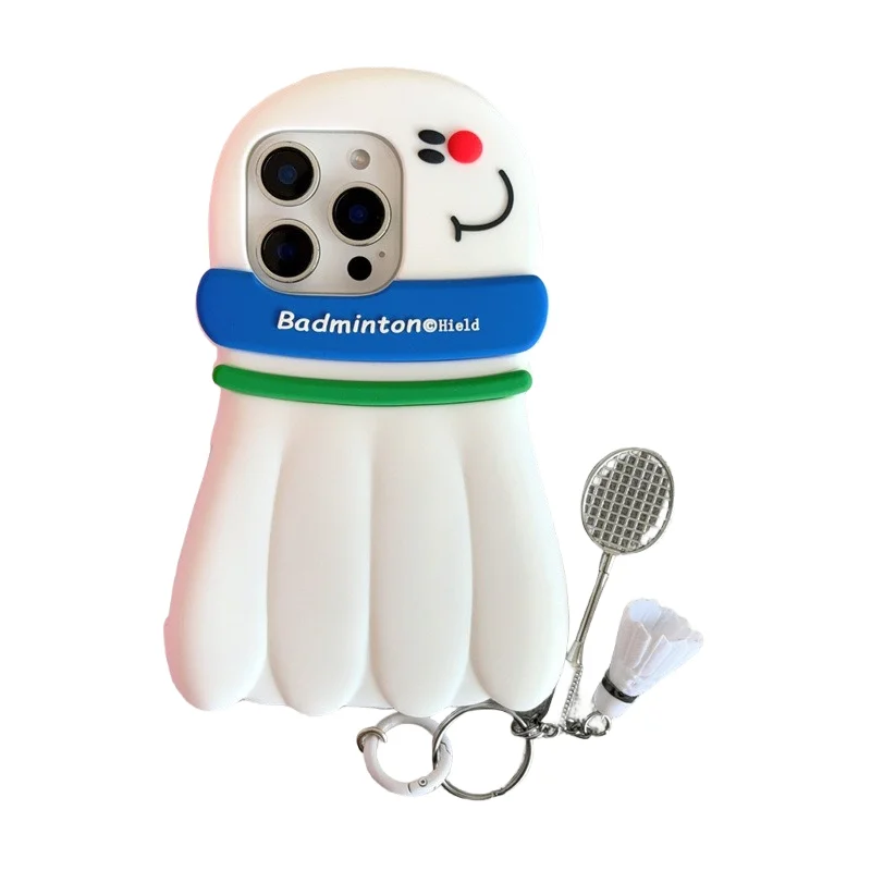 

Badminton Phone Case For iPhone 16 15 14 13 Pro Max Full Cover